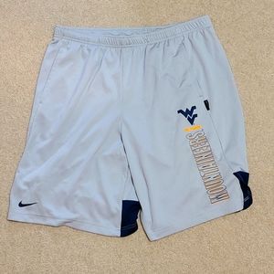 West Virginia WVU mens basketball shorts. Nike. Size L.